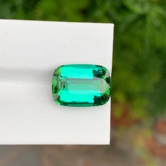 Exquisite 11.10 Carat Natural Loose Blue Green Tourmaline Cushion Shape Gemstone