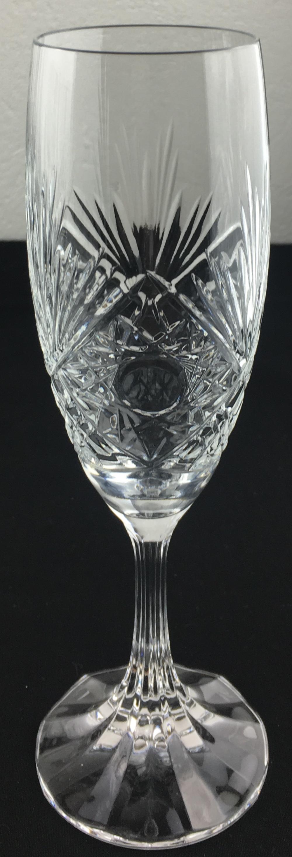 French Exquisite 12 Piece Baccarat Crystal Champagne Flutes