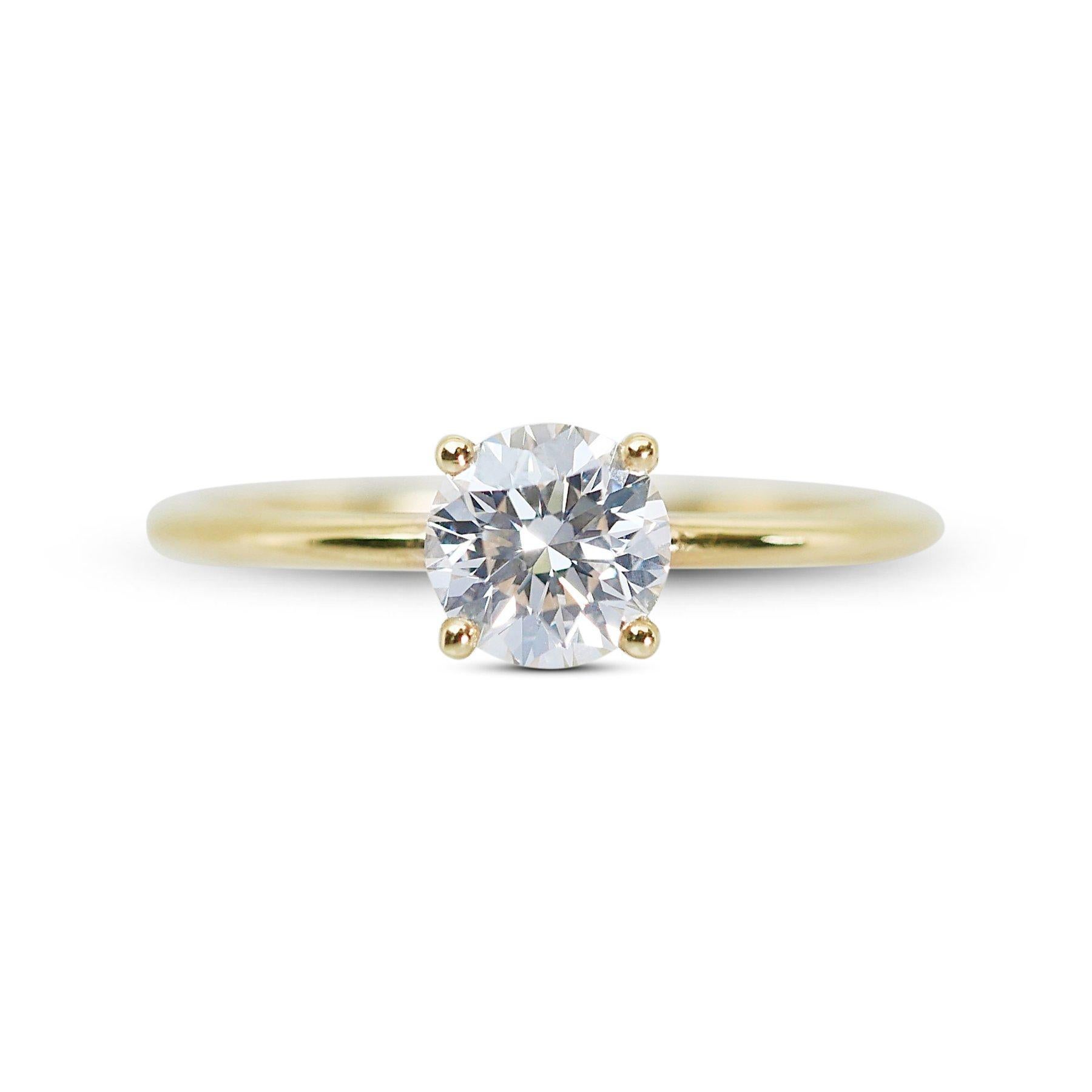 Exquisite 1.20ct Triple Excellent Ideal Cut Diamond Solitaire Ring 1