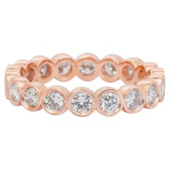 Anillos con banda de diamantes