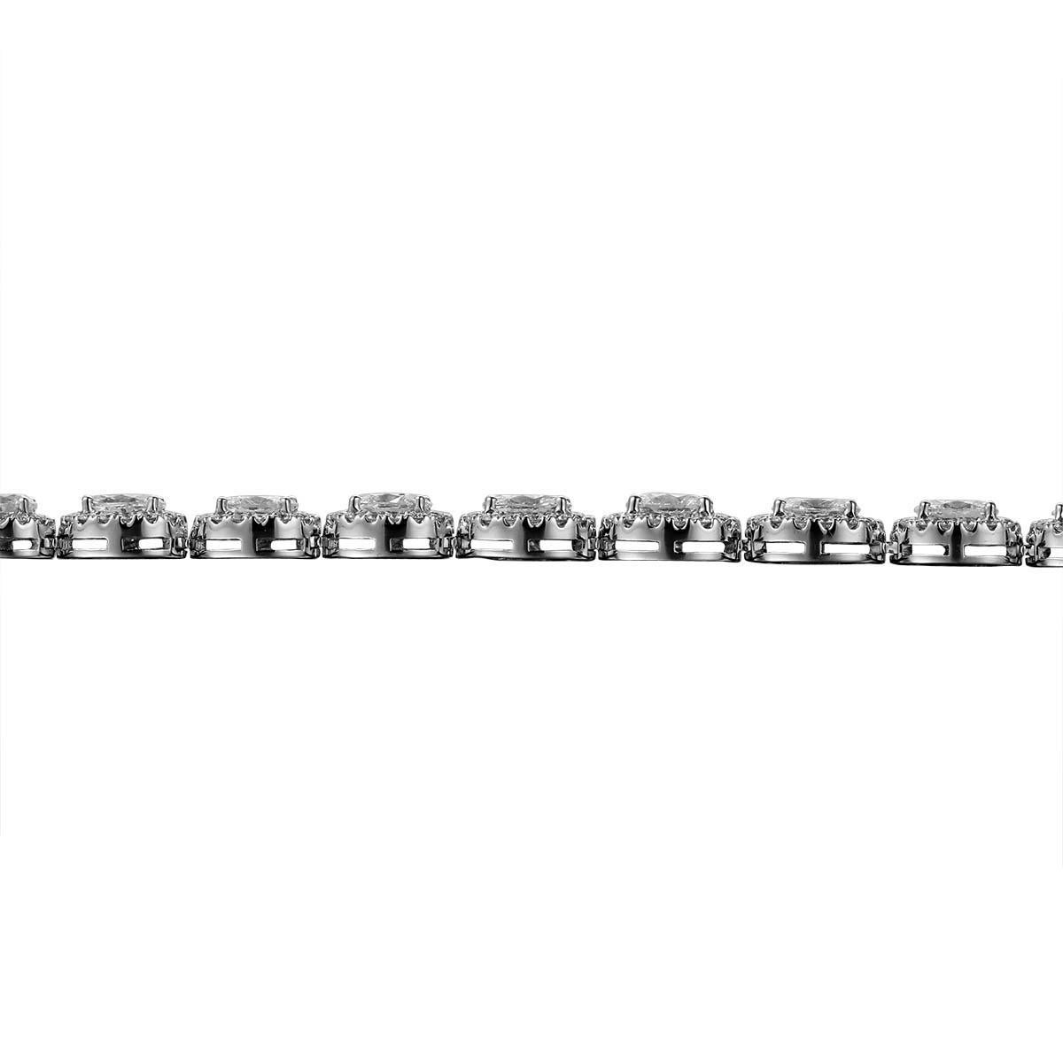 Taglio ovale Squisito 13.56CT AT&T. Collana di diamanti con taglio ovale in vendita
