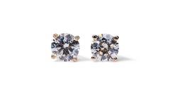 Exquisite 1.42 ct Round Diamond Stud Earrings in 18k Yellow Gold - GIA Certified