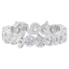 Exquisite 1.48ct Natural Diamonds Ring in 14k White Gold - IGI Certified