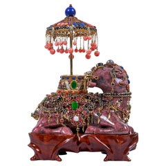 Exquis or 14 carats, diamants, émeraudes, rubis, pierres semi-précieuses, camel