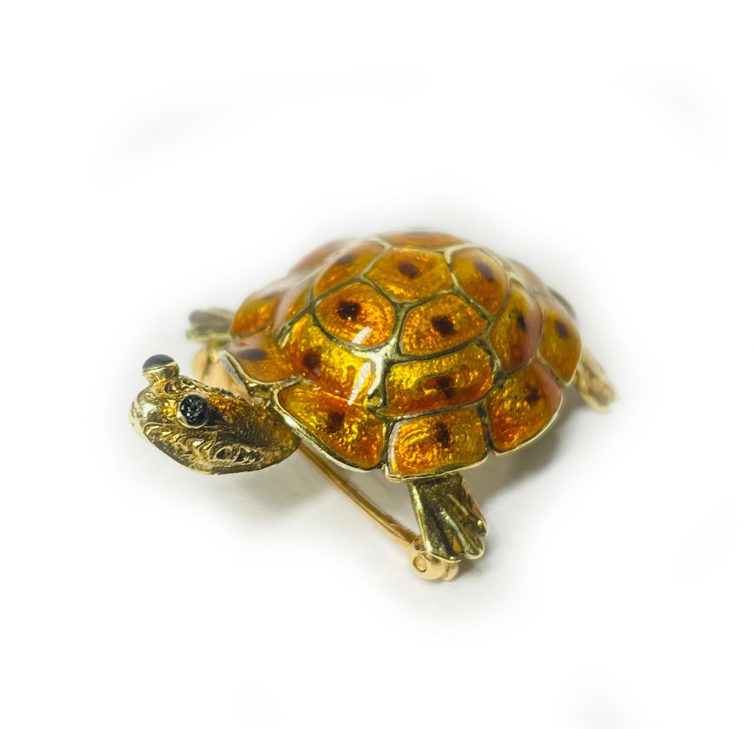 Elevate your style with this beautiful 14K yellow gold turtle pin weighing 6.57 grams, the perfect accessory for any occasion.

Please note, when item is out of stock it takes 2-3 weeks after a order is placed.

A free online diamond appraisal is