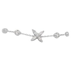 Bracelet exquis de 1,50ct de diamants en or blanc 18k - certifié IGI