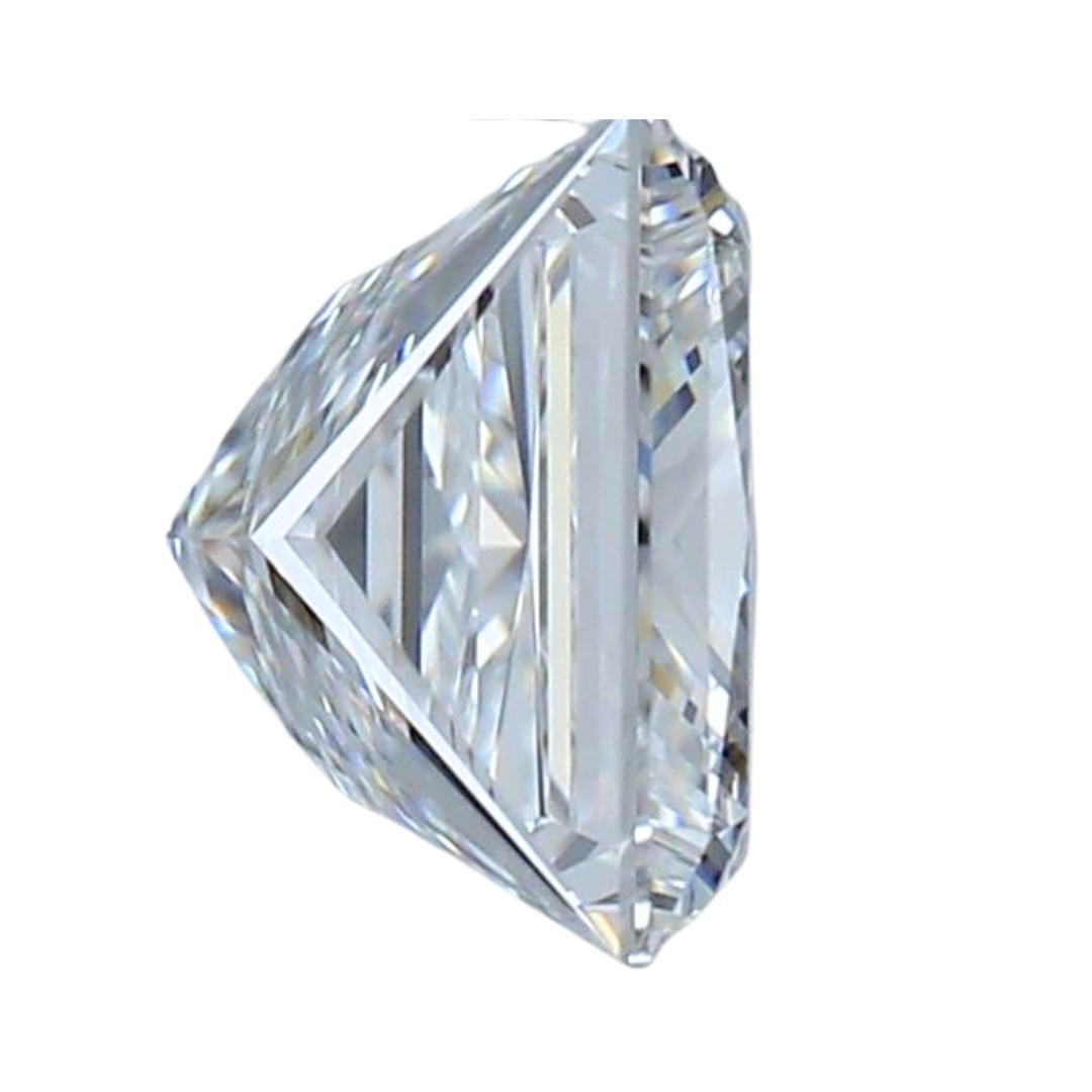 Taille carrée Diamant carré exquis de 1,52ct à taille idéale - certifié GIA en vente