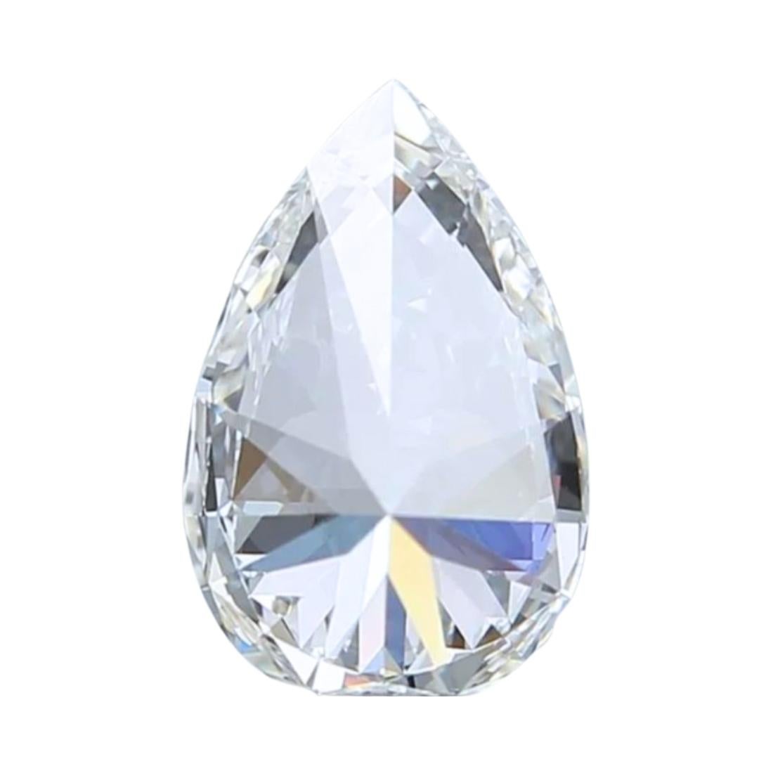 Women's Exquisite 1.72ct Ideal Cut Pear-Shaped Diamond - GIA Certified For Sale