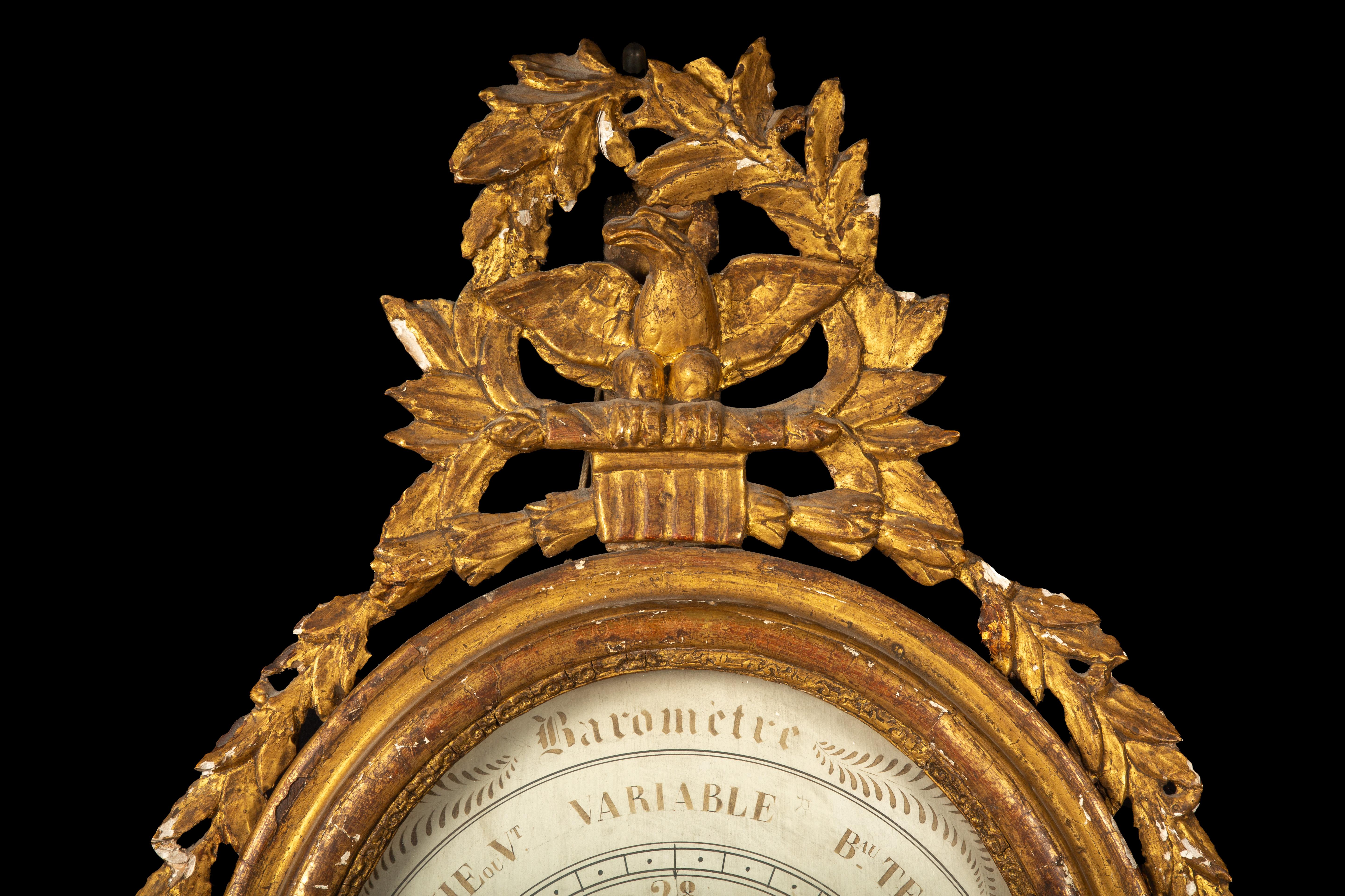 Empire Exquisite 1800 Parisian Mercury Barometer: Elegance in Science