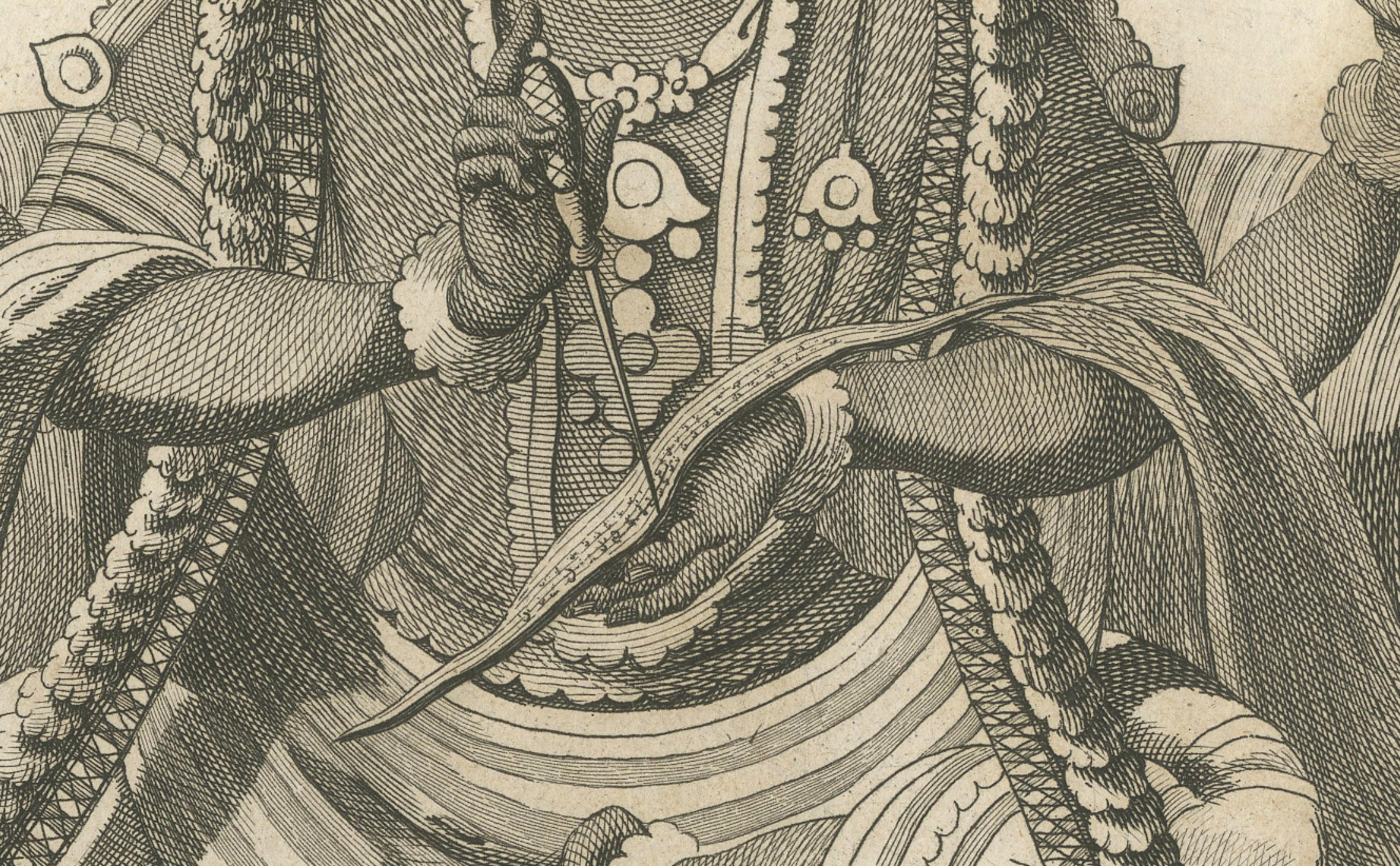 Exquise estampe Shiva et Vishnu Harihara de 1806 - trésor d'art hindou Bon état - En vente à Langweer, NL