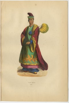 Exquisite 1844 Handcoloured Lithographs of Noble Birmans from Myanmar