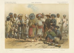 Exquisite 1873 Lithographs of People from Laos, Siam and Southern China