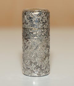 EXQUISITE 1881 HALLMARKED STERLING SiLVER SAMPSON MORDAN VICTORIAN SCENT BOTTLE