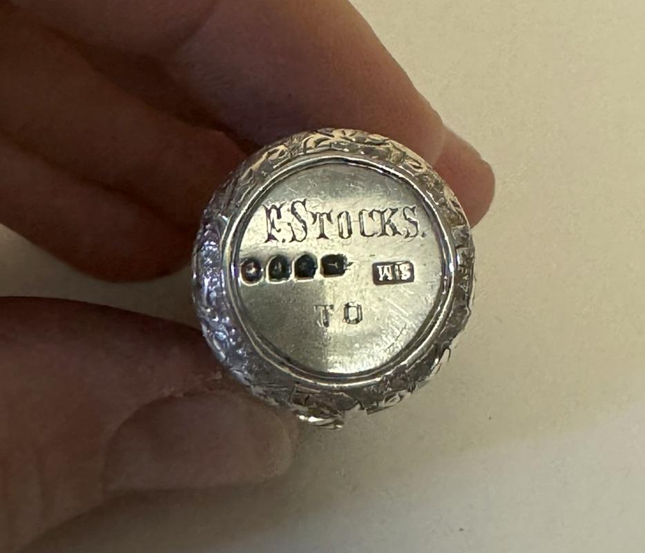 ESQUISITA BOTTIGLIA DI PROFUMO VITTORIANA 1881 HALLMARKED STERLING SAMPSON MORDAN in vendita 4