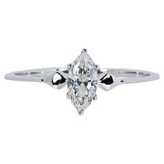 marquise diamond rings for sale Exquisite 18K White Gold .36ct Marquise Diamond Ring