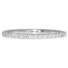 Exquisite 18K White Gold  Eternity Diamond Ring in 0.15ct Natural Diamond