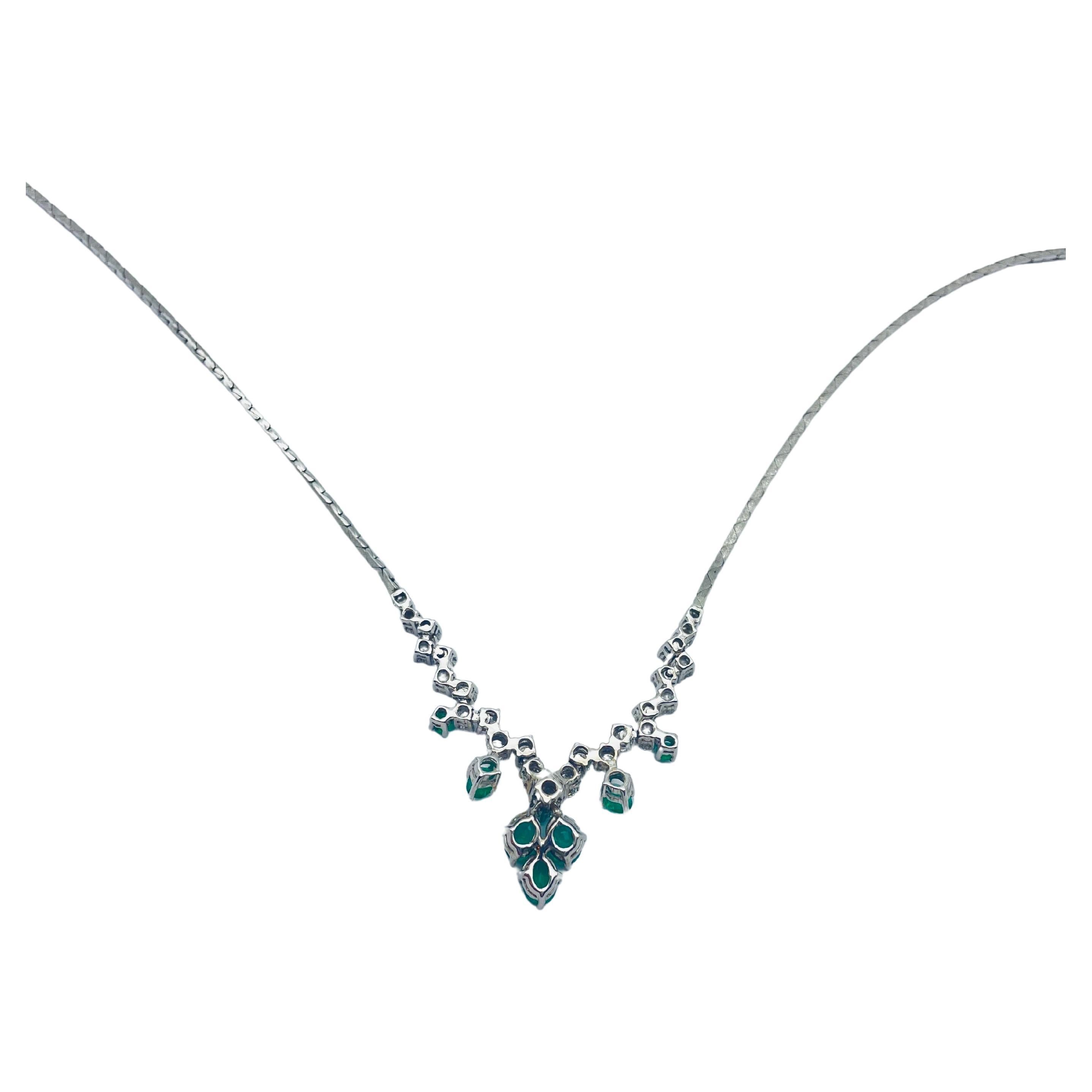 diamond and emerald necklace with price