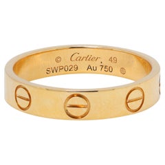 Exquisito anillo Cartier de oro amarillo de 18 quilates