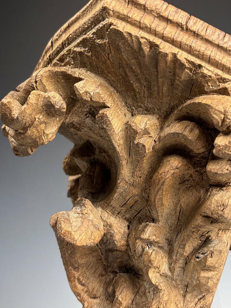 Squisito scaffale angolare in legno di limo rococò fiammingo del XVIII secolo in vendita 7