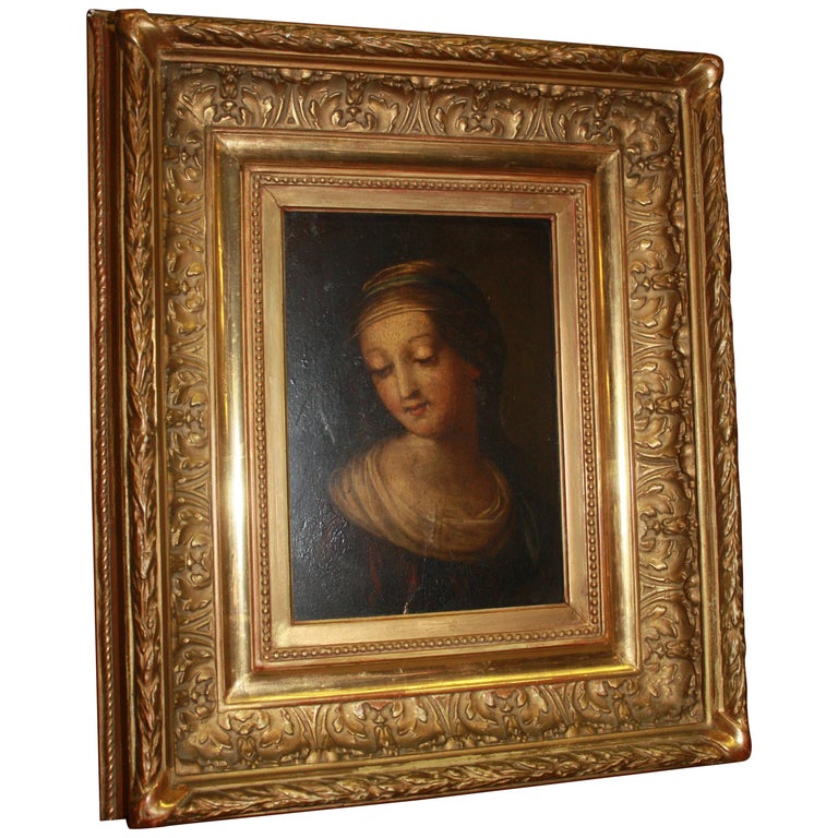 Exquisite 18th Century French Oil on Canvas For Sale