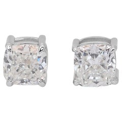 Exquisite 1.91ct Diamonds Stud Earrings in 18k White Gold - IGI Certified