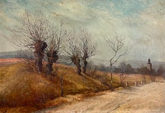 Exquisite 1930 Autumnal Landscape by Johannes Köhler – Oil on Panel