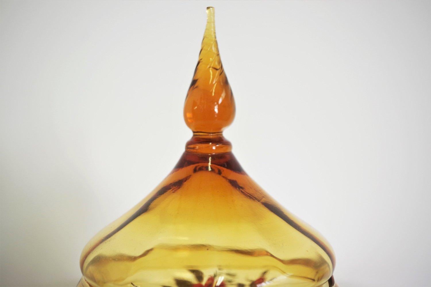 Exquisite 1950s Murano Glass Bonbon Dish - Italian Art Glass Masterpiece For Sale 7