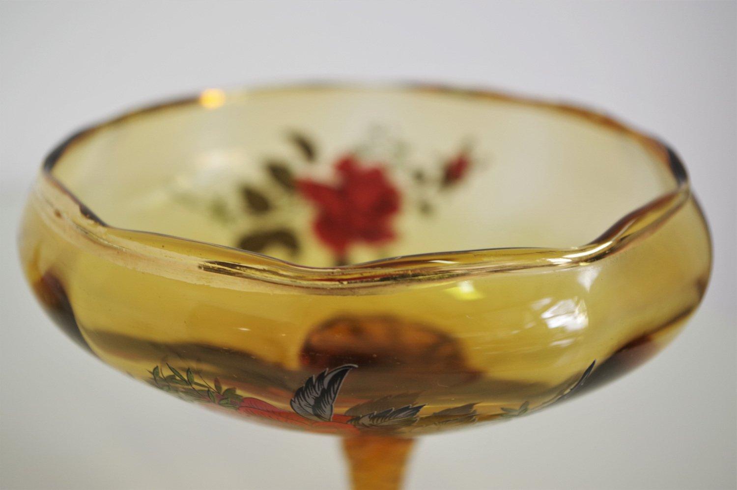 Mid-20th Century Exquisite 1950s Murano Glass Bonbon Dish - Italian Art Glass Masterpiece For Sale
