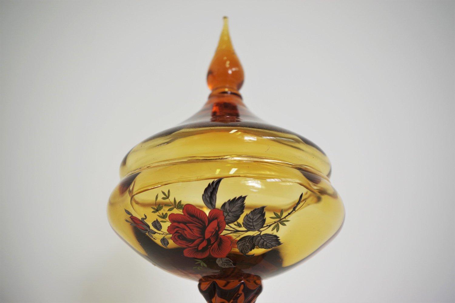 Exquisite 1950s Murano Glass Bonbon Dish - Italian Art Glass Masterpiece For Sale 3