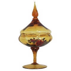 Exquisite 1950s Murano Glass Bonbon Dish - Italian Art Glass Masterpiece
