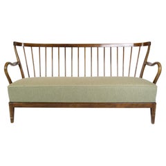 Exquisite 1950s Walnut Sofa by Alfred Christiansen from Slagelse Møbelfabrik