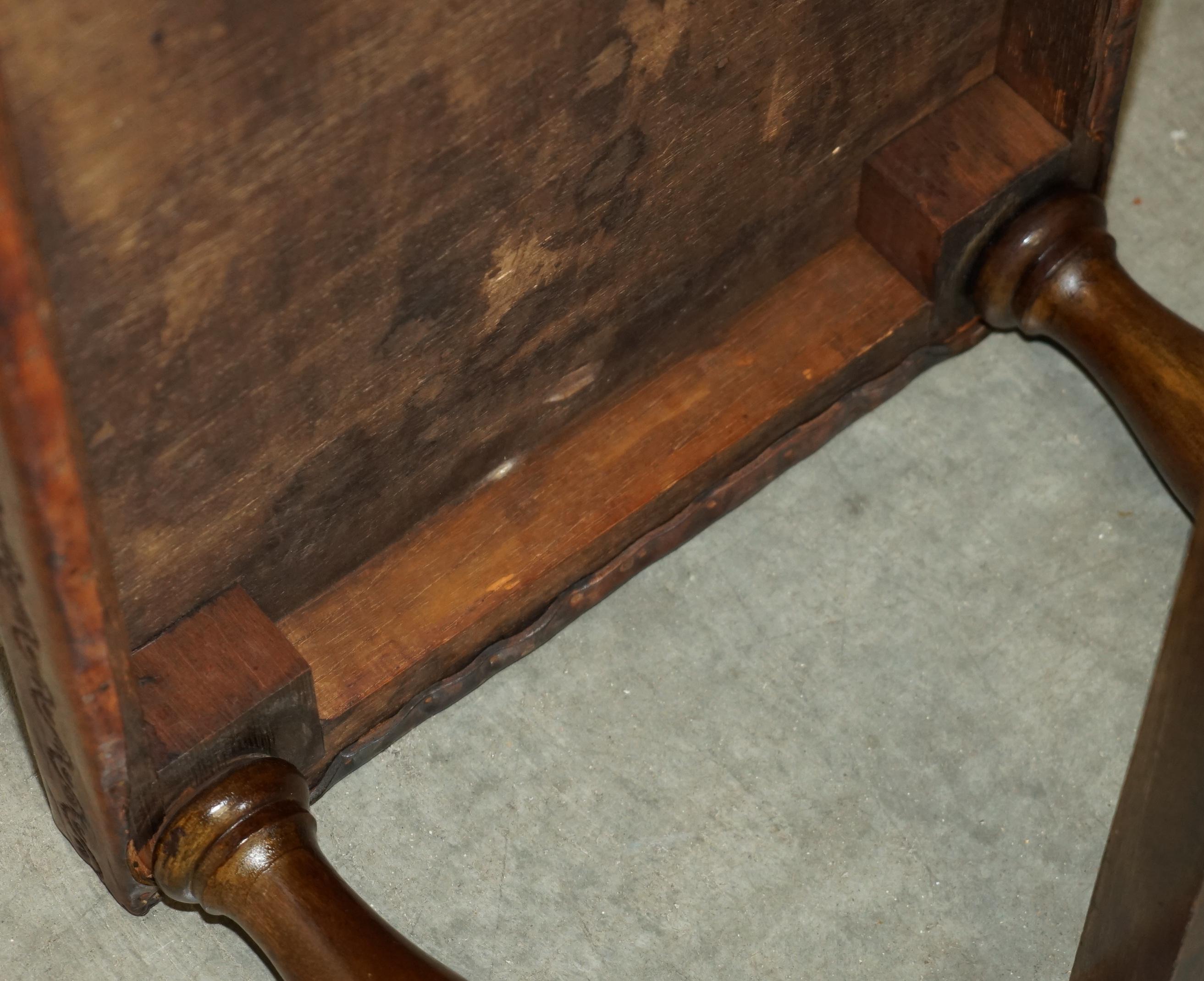 EXQUISITE 1960's ANGEL PAZMINO ATTRIBUTED BROWN LEATHER EMBOSSED COFFEE TABLE For Sale 10