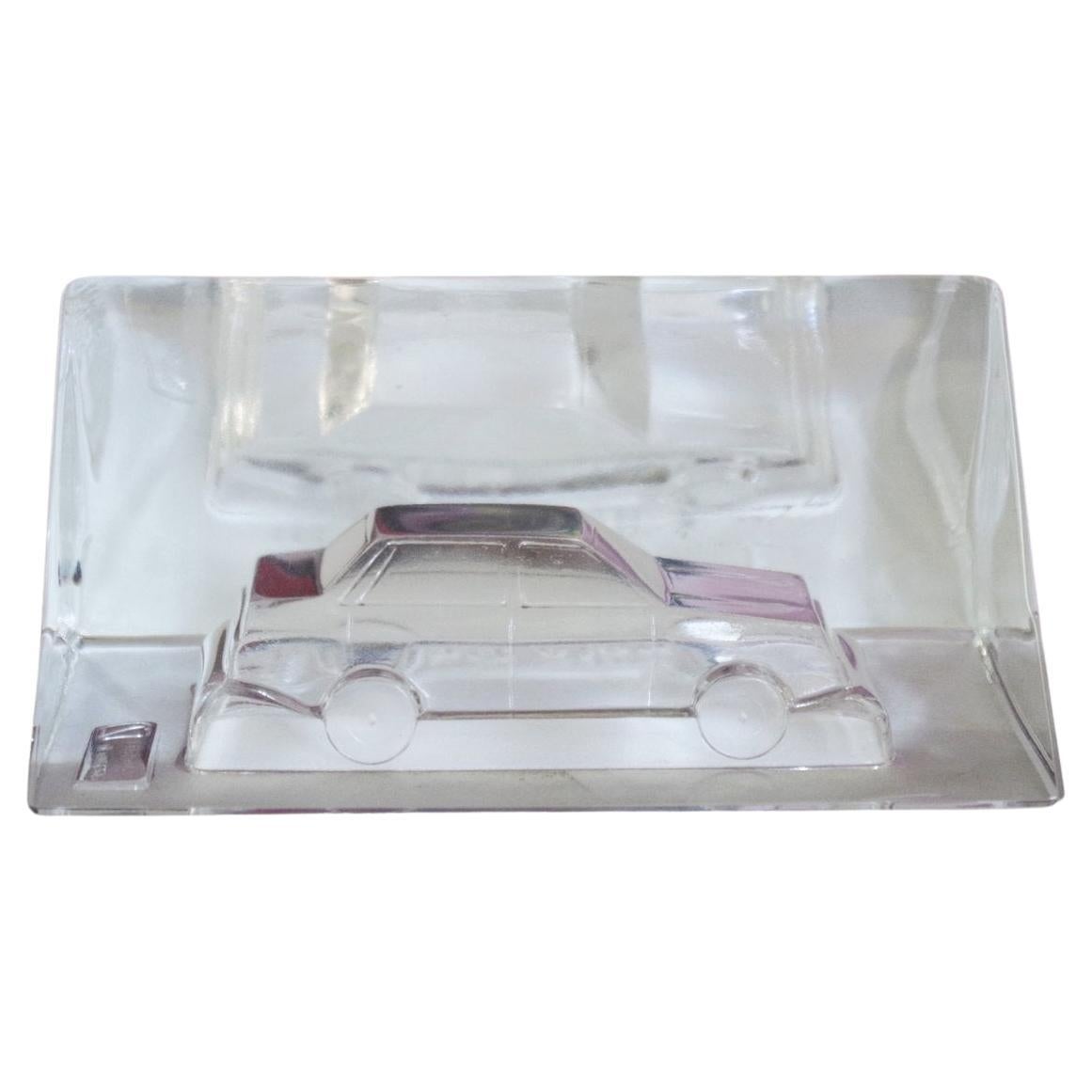 Exquisite 1980s Murano Crystal Prism Lance Paperweight