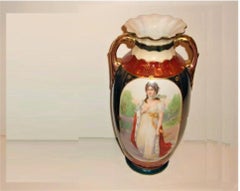 Exquisite 19th Century Austrian Handpainted Royal Vienna Portrait Vase Urn