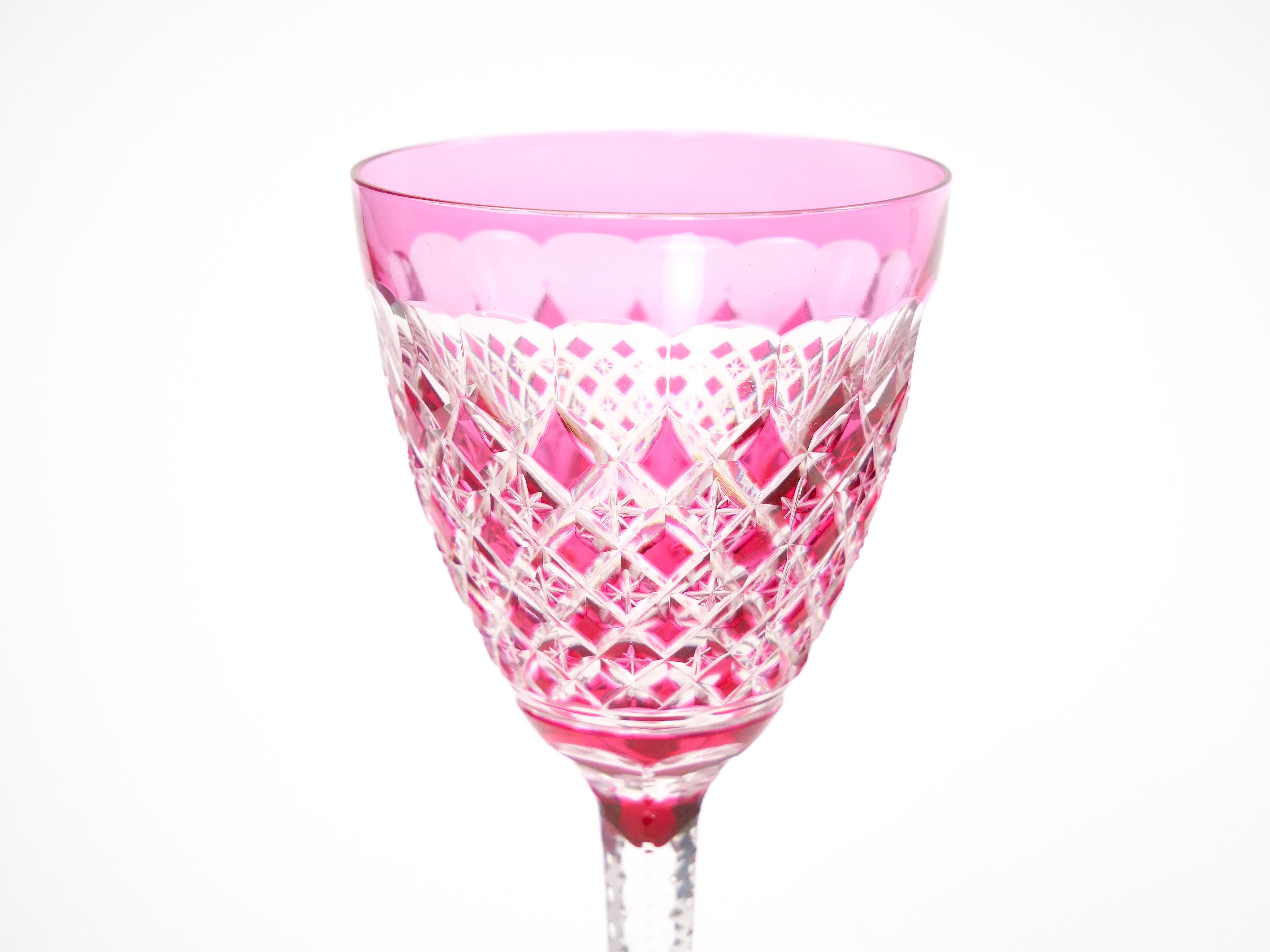 Exquisite 19th Century Baccarat Diamond Cut Crystal Barware/Tableware service For Sale 9