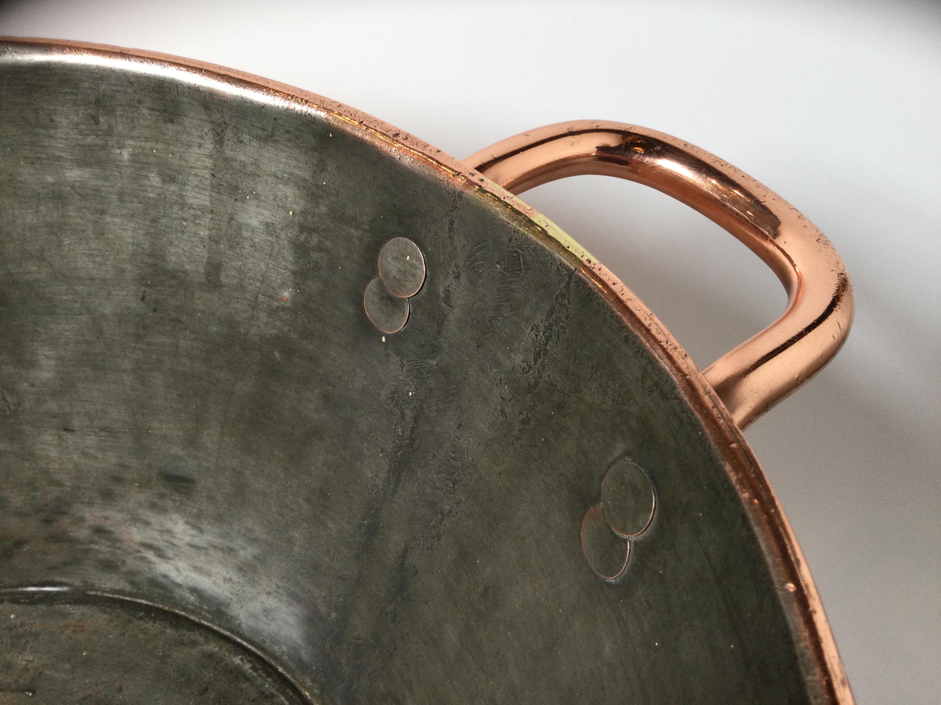 Exquisite 19th Century Copper Confiture Large Jam Pot or Chiller In Excellent Condition In Lambertville, NJ