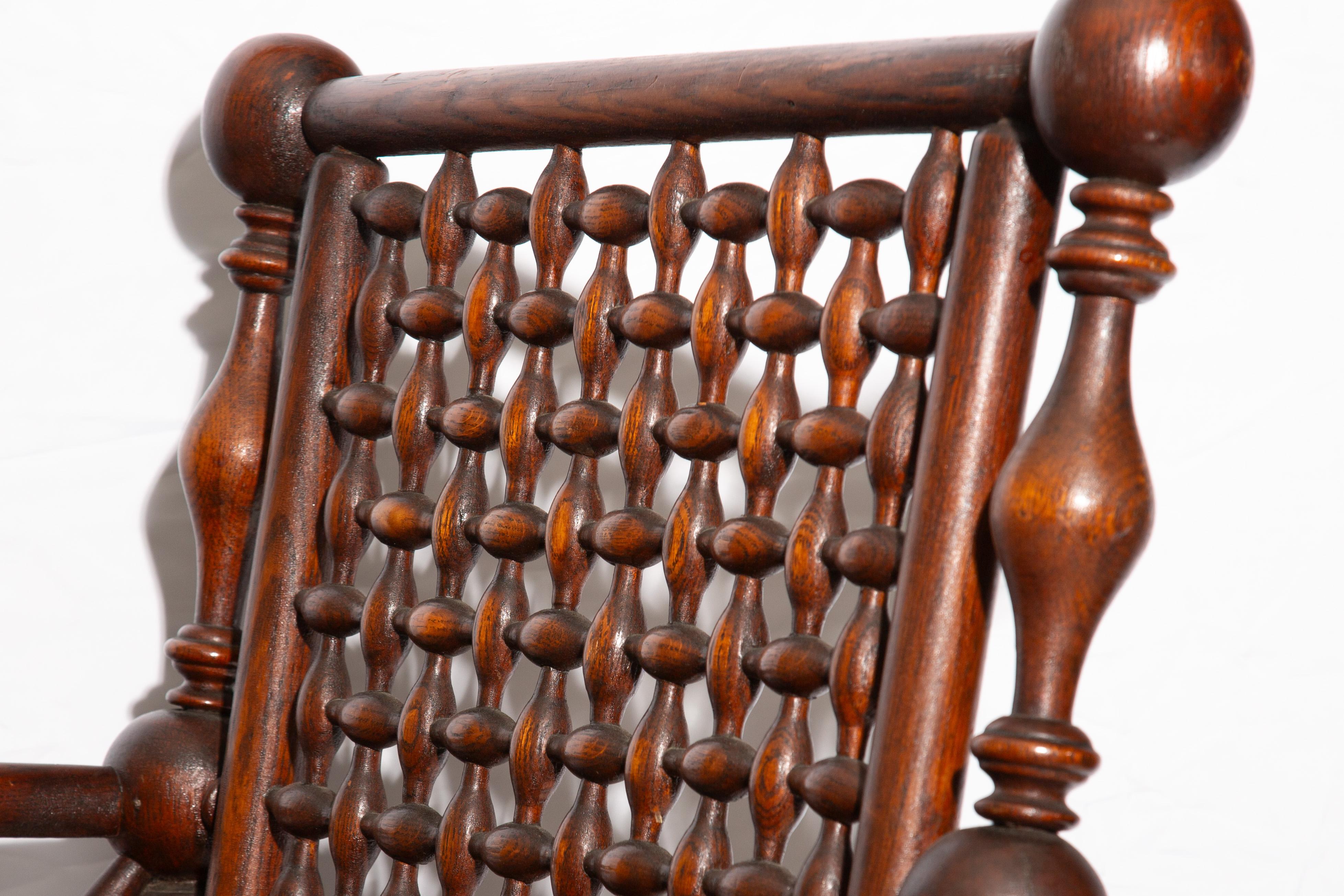 Exquisite 19th Century Fretwork Armchair with Architectural Detailing For Sale 2