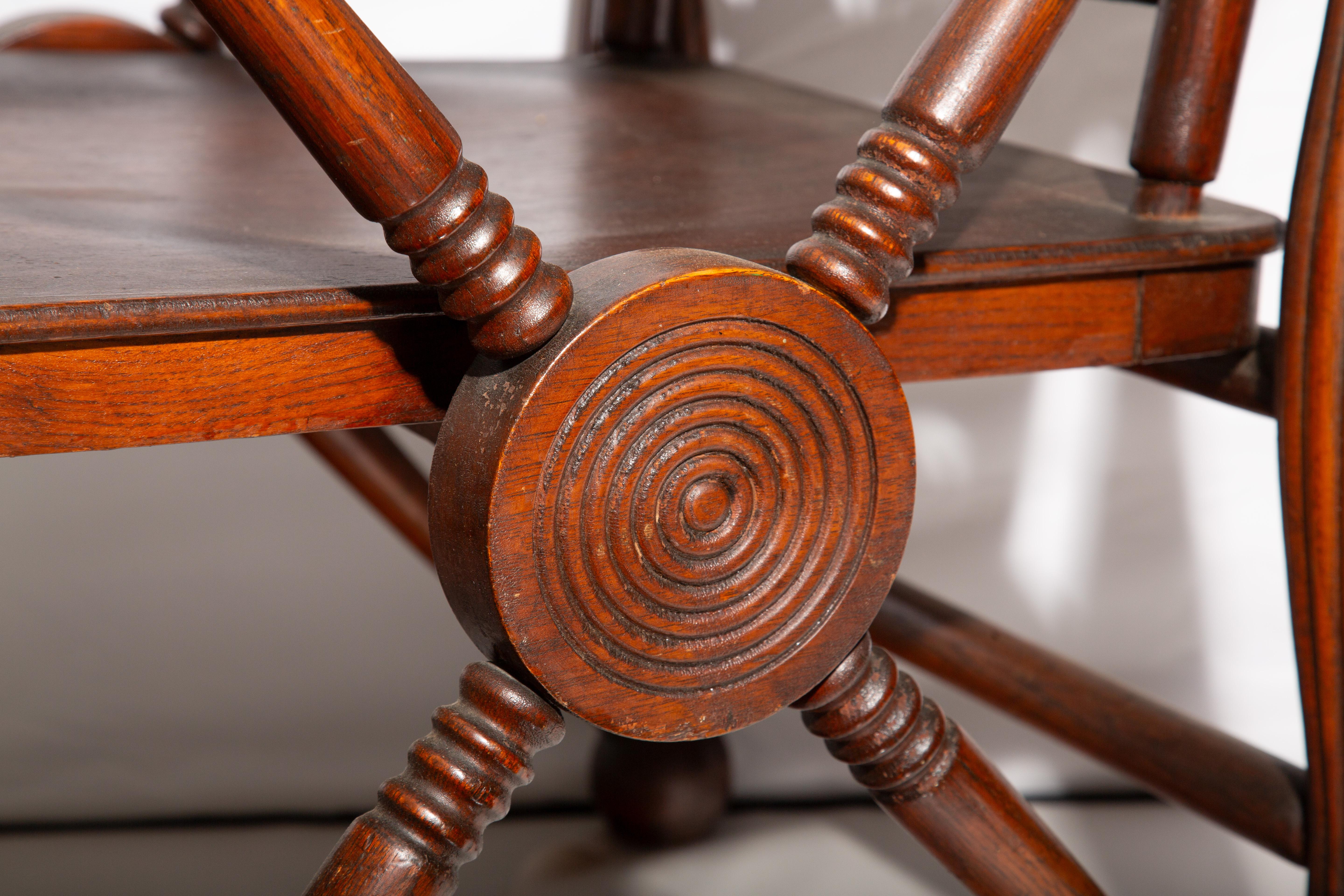 Exquisite 19th Century Fretwork Armchair with Architectural Detailing For Sale 3