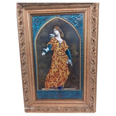Exquisite 19th-Century Limoges Enamel Plaque: A Renaissance Revival Masterpiece