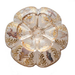 Exquisite 19th-Century Lobmeyr Crystal with Romantic Enamel Décor