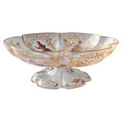 Antique Exquisite 19th-Century Lobmeyr Crystal with Romantic Enamel Décor