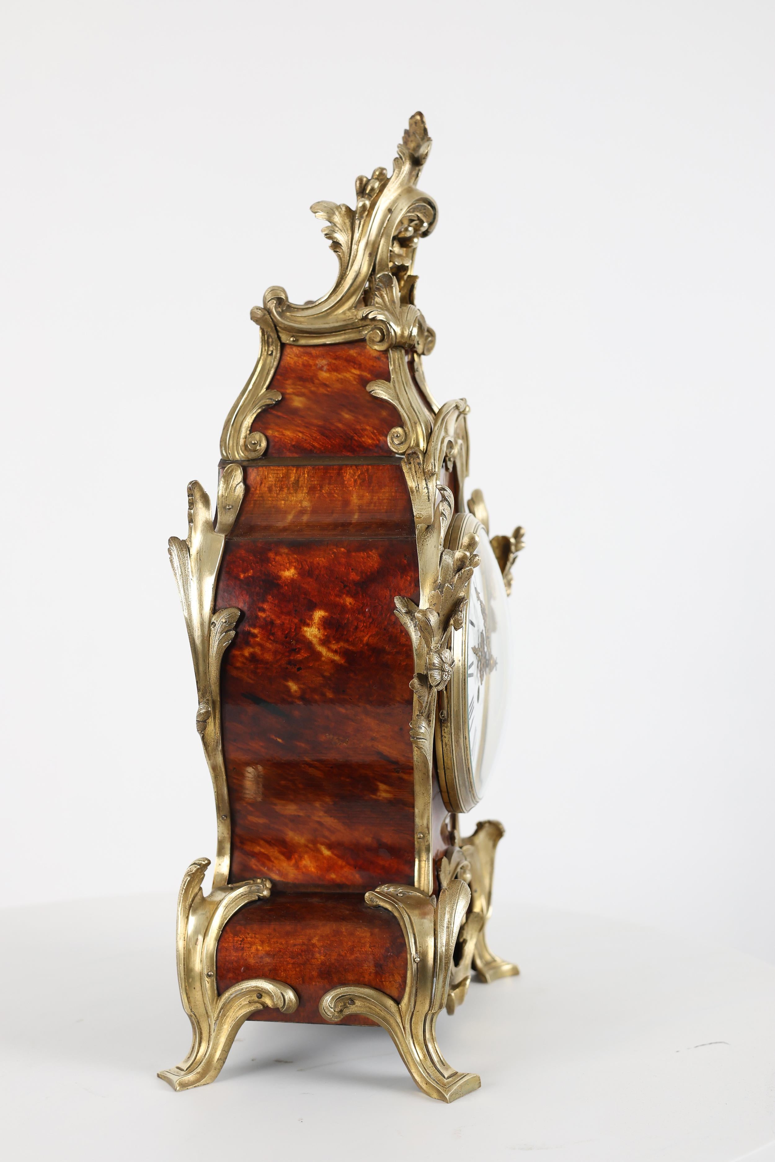 Exquisito reloj de chimenea del siglo XIX - Planchon Paris en venta 4
