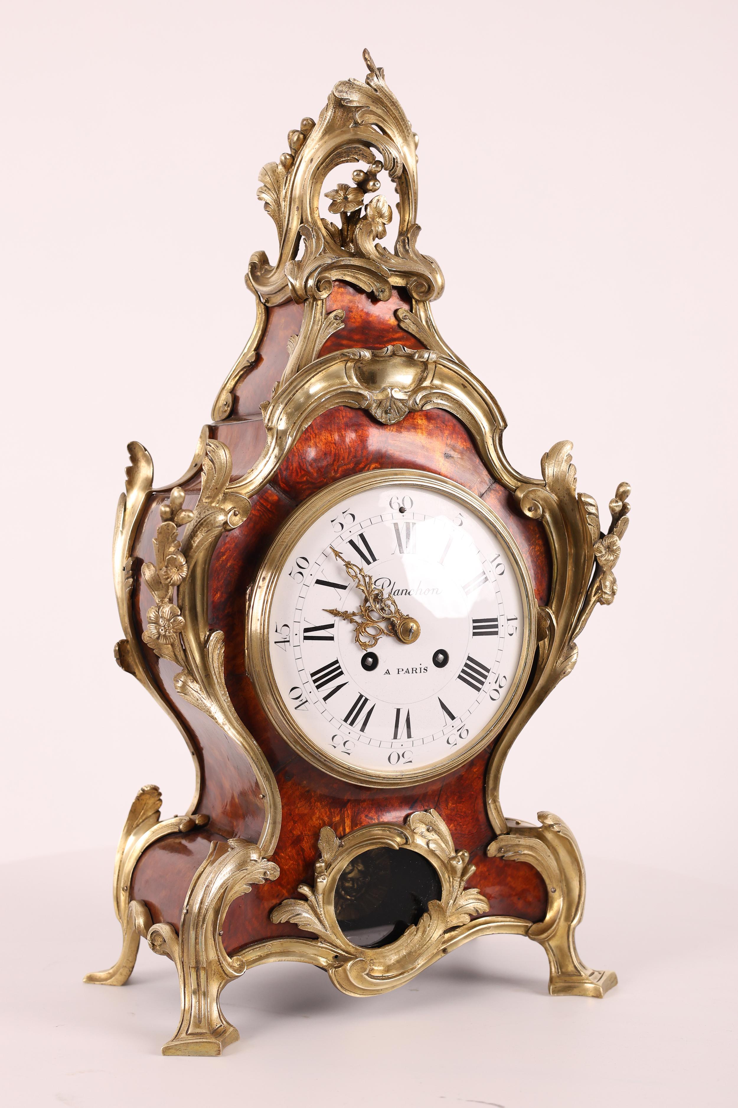 Exquisito reloj de chimenea del siglo XIX - Planchon Paris en venta 6