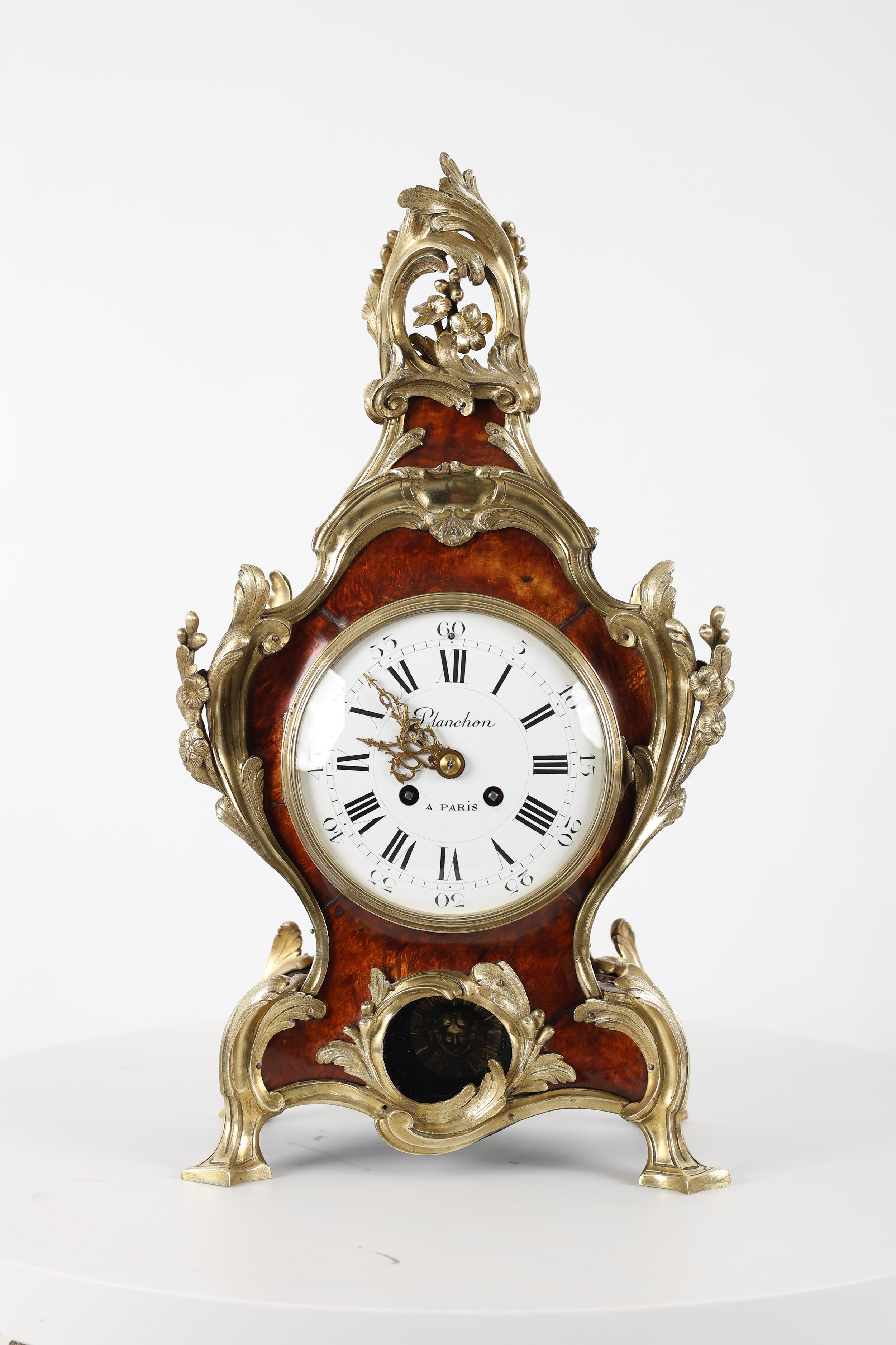 Exquisito reloj de chimenea del siglo XIX - Planchon Paris Francés en venta