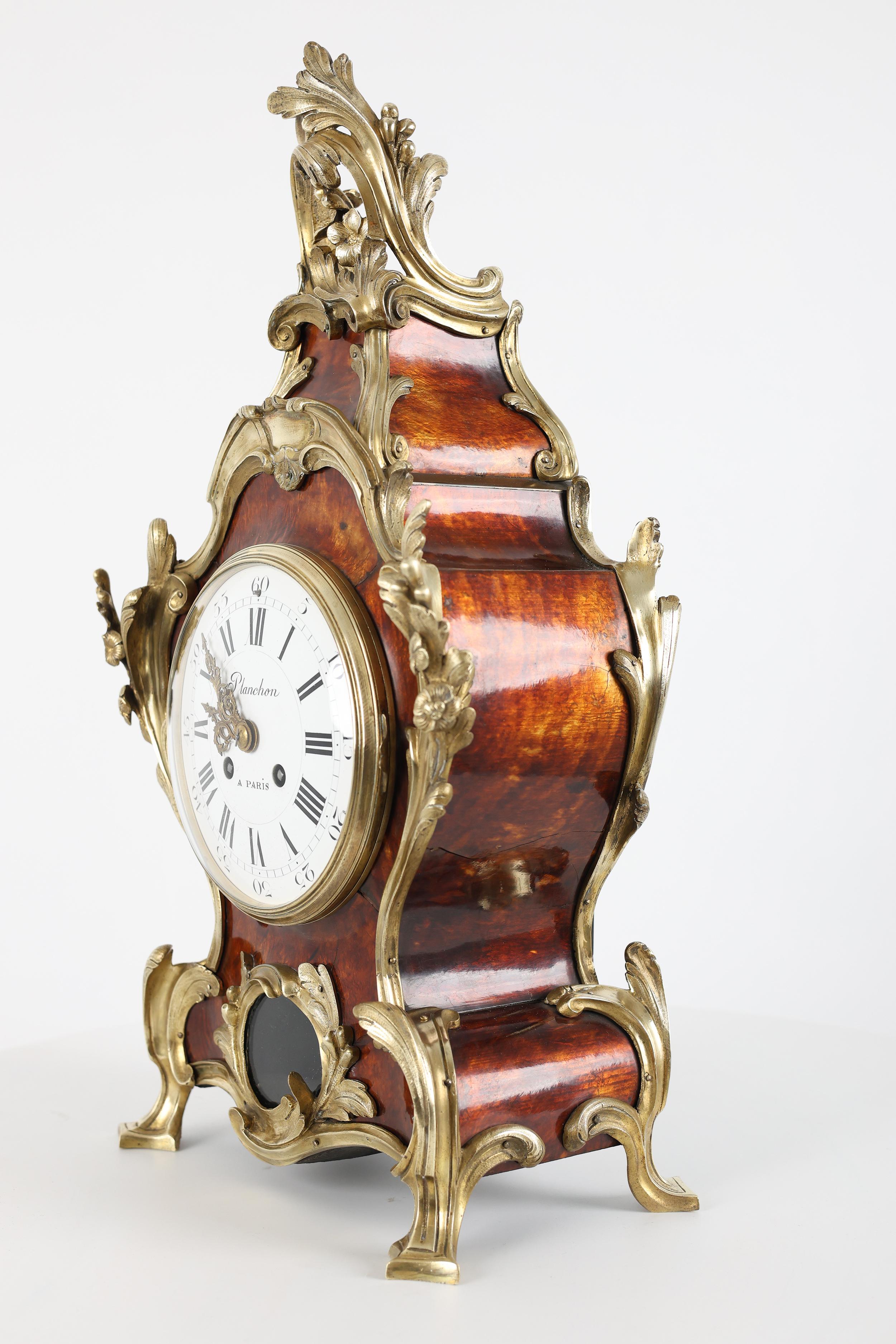 Exquisito reloj de chimenea del siglo XIX - Planchon Paris en venta 1