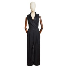 Squisito 2011 Alexander McQueen Abito smoking nero Tuta sartoriale