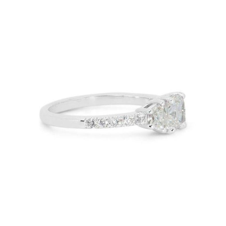 Cushion Cut Exquisite 2.31ct Diamond Ring with GIA Certificate For Sale