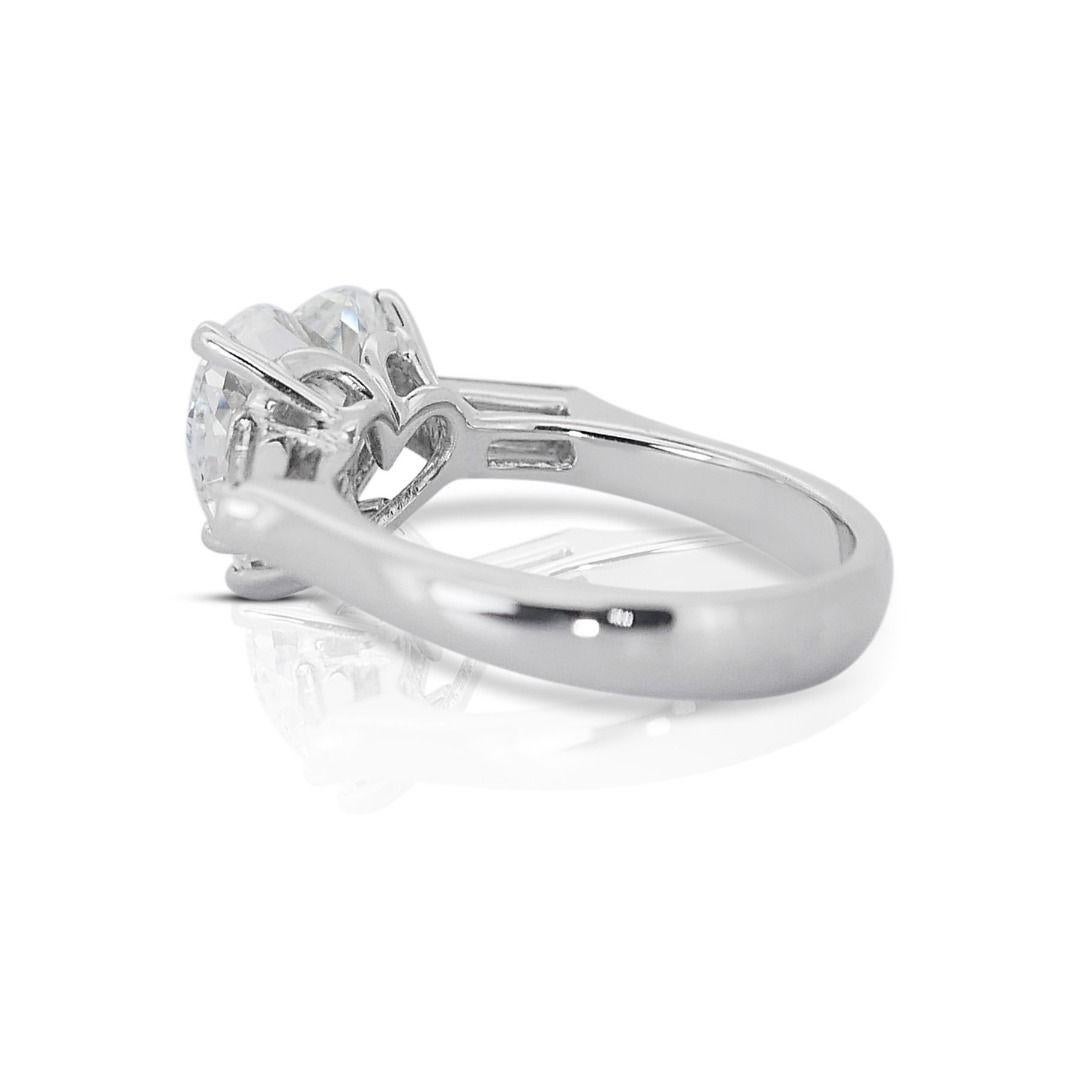 Heart Cut Exquisite 2.53-carat Heart Brilliant Natural Diamond Ring For Sale