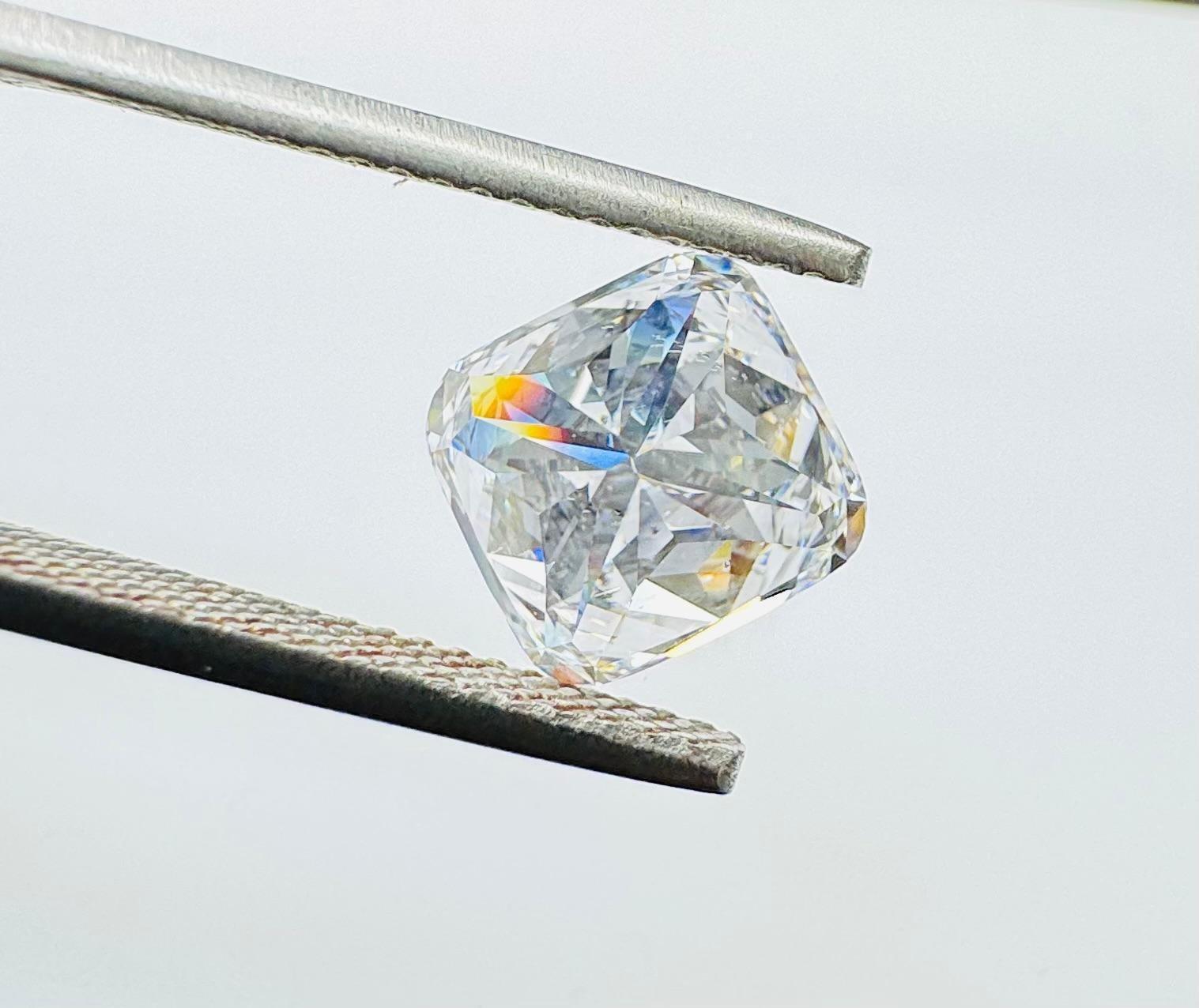 Diamant naturel exquis de 2,71ct en forme de coussin - certifié GIA Pour femmes en vente