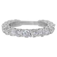 Exquisite 2.83ct Natural Diamonds Ring in 18k White Gold - IGI Certified